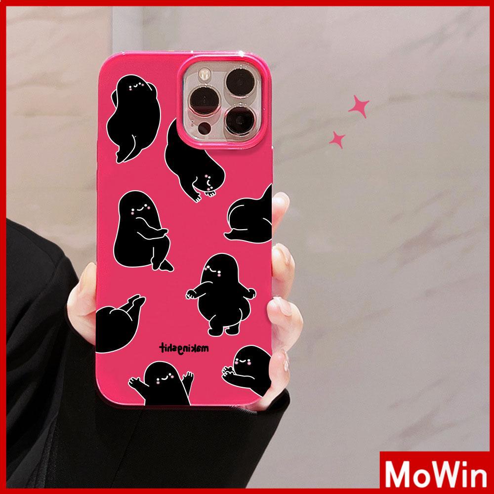 For iPhone 14 Pro Max iPhone Case Pink Glossy TPU Soft Case Shockproof Protection Camera Cute Cartoon Compatible with iPhone 13 Pro max 12 Pro Max 11 xr xs max 7Plus 8Plus