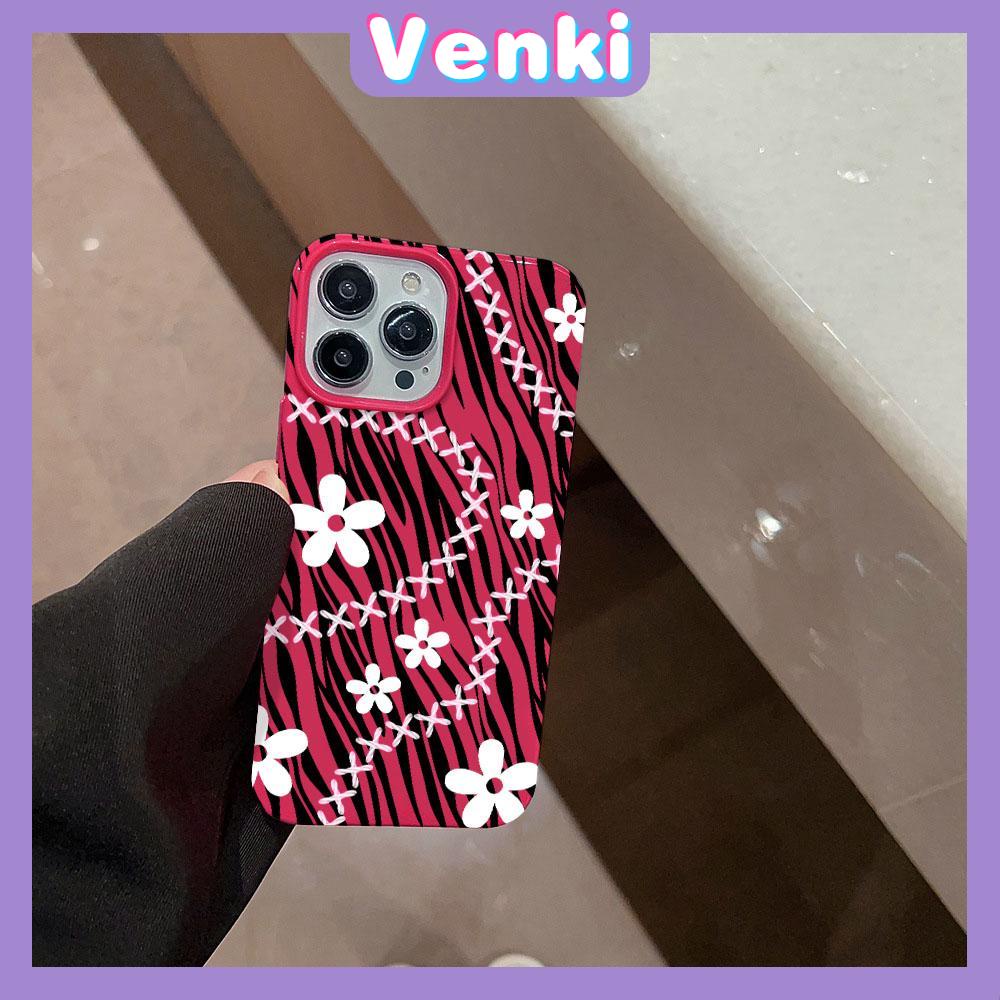 Case for iPhone 11 Soft TPU Glossy Rose Red Candy Case Stripe and Little Flower Camera Protection Shockproof For iPhone 14 13 12 11 Pro Max 7 8 Plus X XR