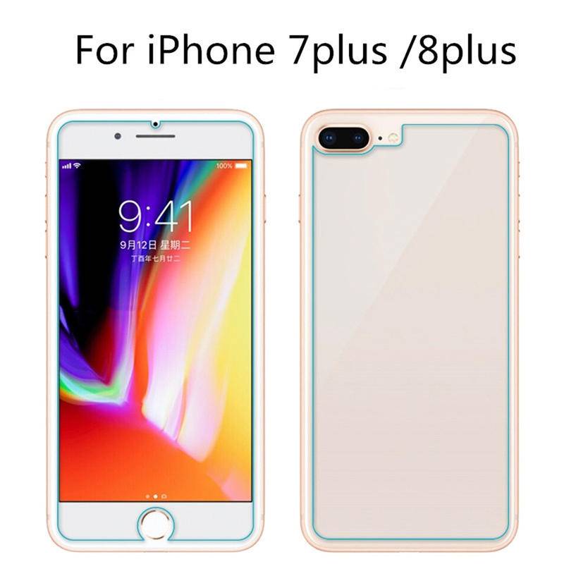 Kaca Depan+Belakang Untuk iPhone 11 Pro XS MAX X Xr7 8 Plus Pelindung Layar Tempere Glass Untuk Iphone5 5S SE 2020 2022 2016