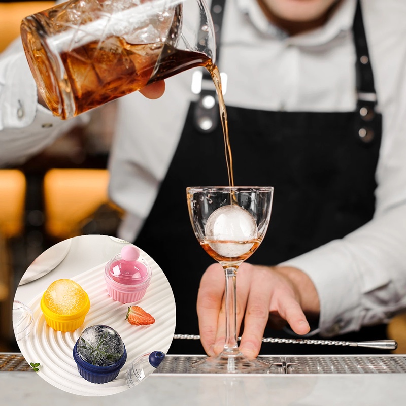 Cetakan Es Hoki Kue Kapasitas Besar Rumah Tangga/Permen Sederhana Warna Silikon Ice Ball Maker Alat Dapur