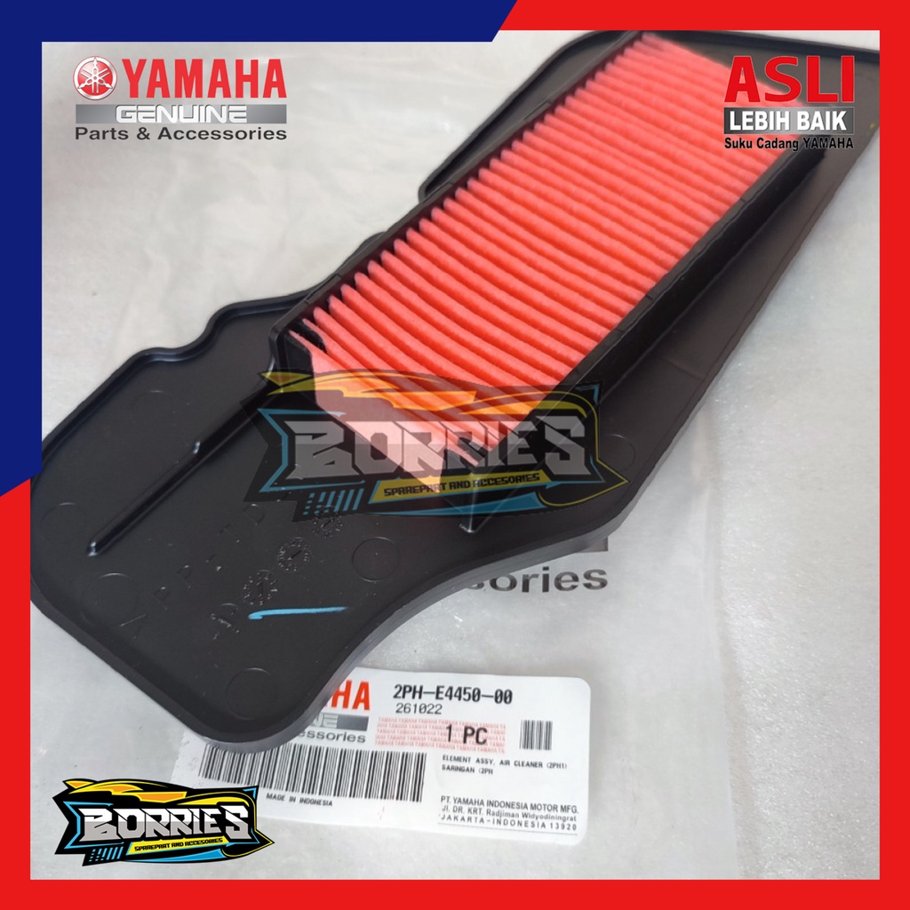 FILTER BUSA SARINGAN UDARA MIO M3 125 X RIDE 125 SOUL GT 125 LED 2PH-E4450-00 ASLI YAMAHA