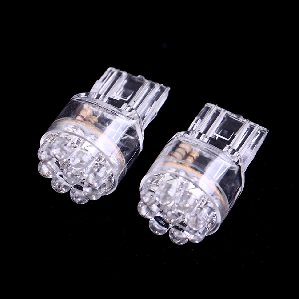 Gentlehappy 2Pcs T20 744377440 9LED Bohlam Lampu Rem Mobil Auto Stop Sein Lampu id