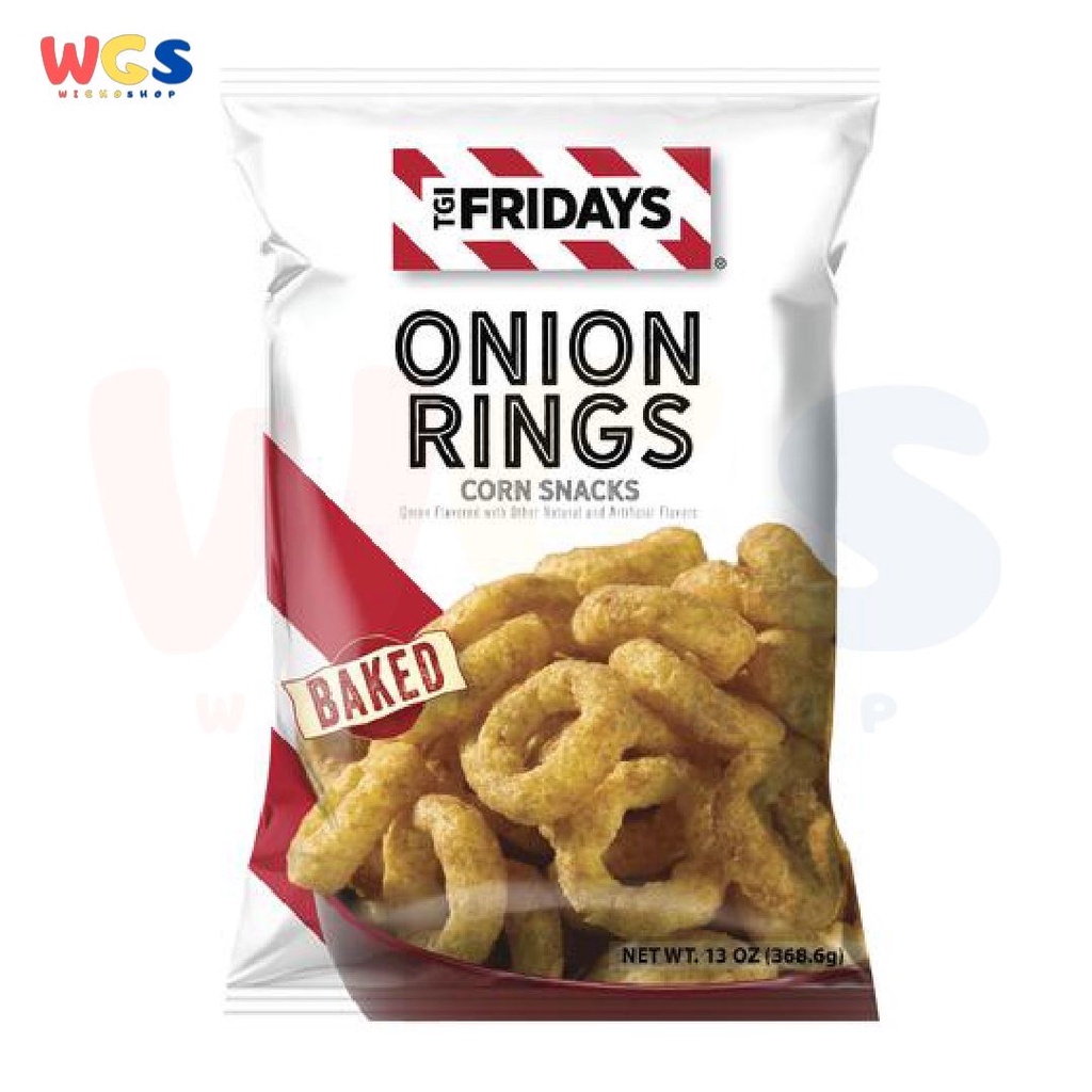 TGI Fridays Onion Rings Corn Snacks With Natural Flavor 2.74oz 78g