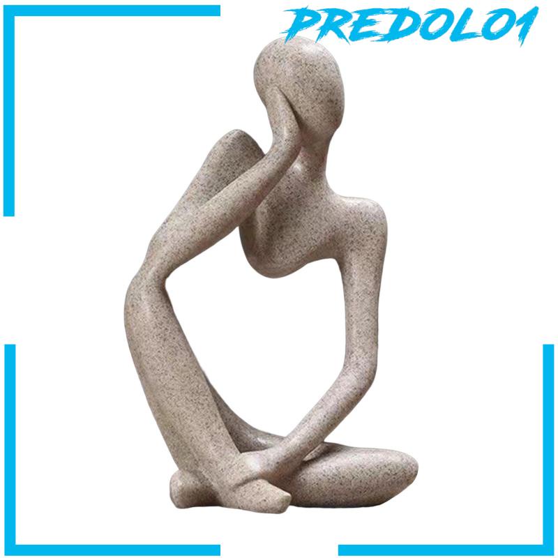 [Predolo1] Patung Pemikir Abstrak Thinking People Statue Untuk Rak Buku Shelf Counter