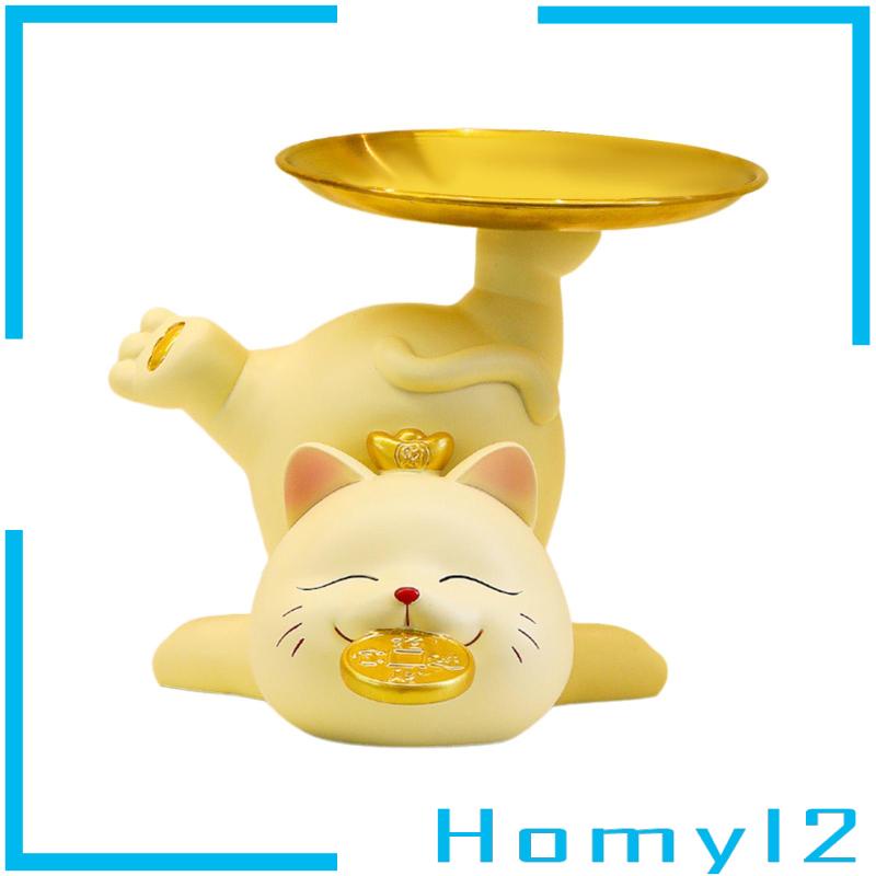 [HOMYL2] Patung Patung Kucing Pintu Masuk Modern Tempat Kunci Kitten Statue Vanity Tray