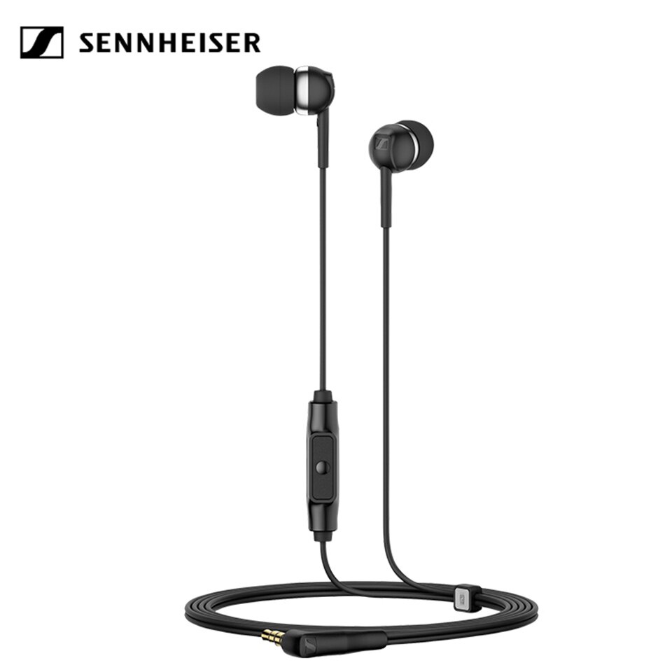 Sennheiser CX 80S Headset Headset Earphone Sport HIFI Kabel 3.5mm Stereo Dengan Mic Untuk iPhone/Samsung