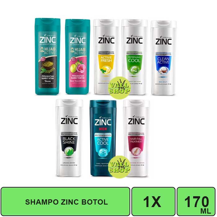 SHAMPO ZINC 170 ML BOTOL VSHOP