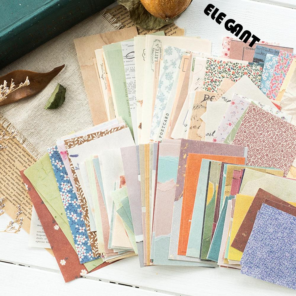 [Elegan] Journaling Sticker 60/360lembar Stiker Scrapbooking Craft Paper Kertas Alat Tulis Jurnal Travel