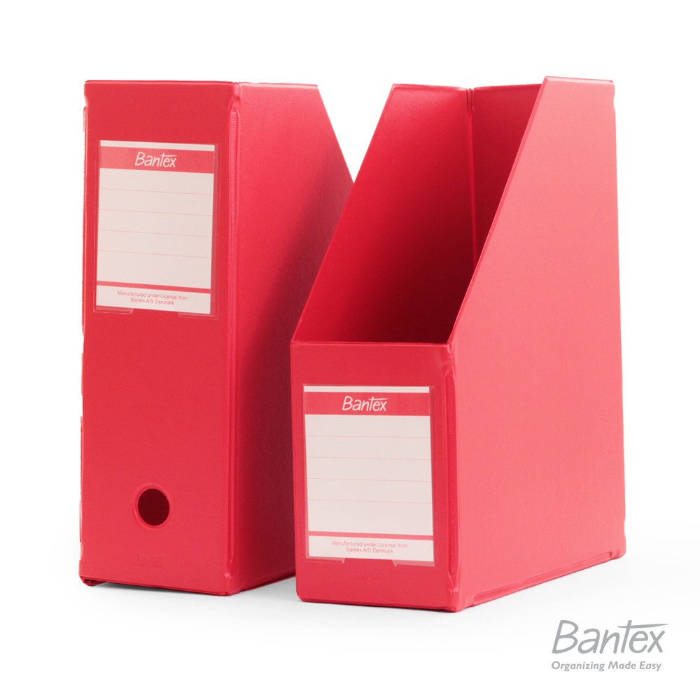 

Bantex Box File Magazine File Extra Jumbo Folio F4 Red