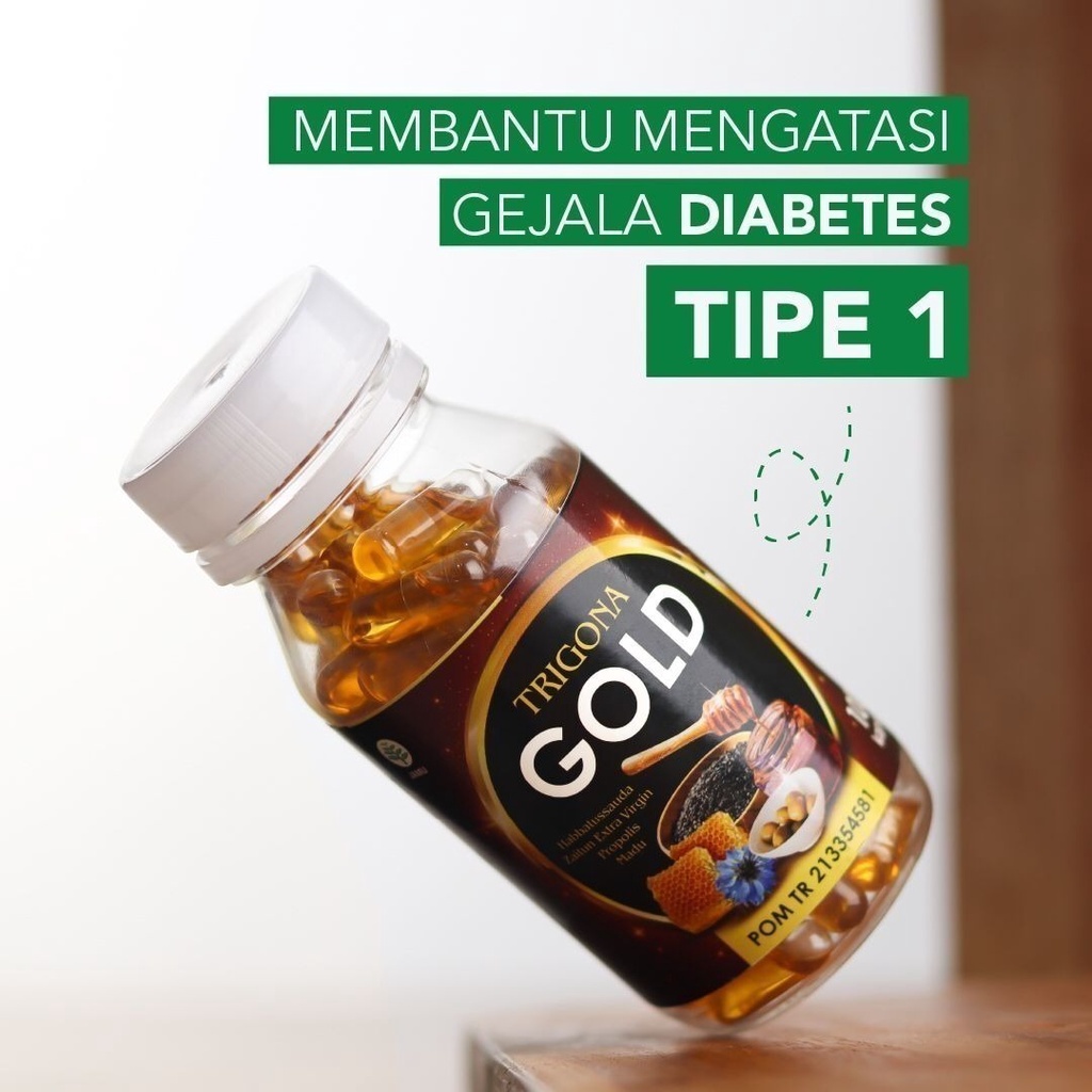 TRIGONA GOLD - Habbatussauda Extra Propolis Plus Zaitun Madu Isi 100 Kapsul ORIGINAL