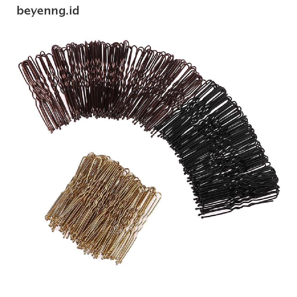 Beyen 50pcs/set Rambut Gelombang U-shaped Bobby Pin Barrette Salon Grip Clip Jepit Rambut ID