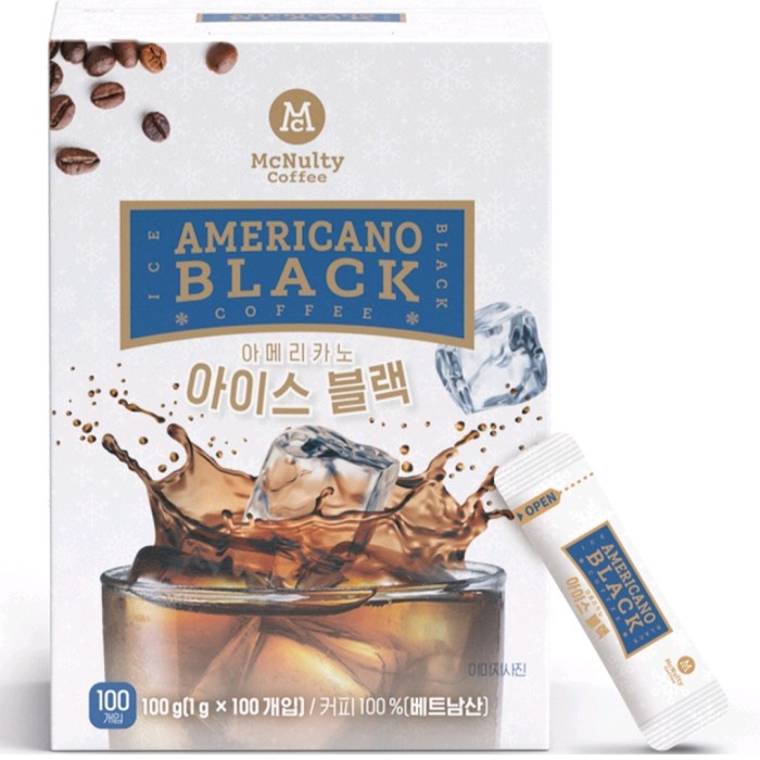 

McNulty Ice Black Americano Coffee Kopi Korea