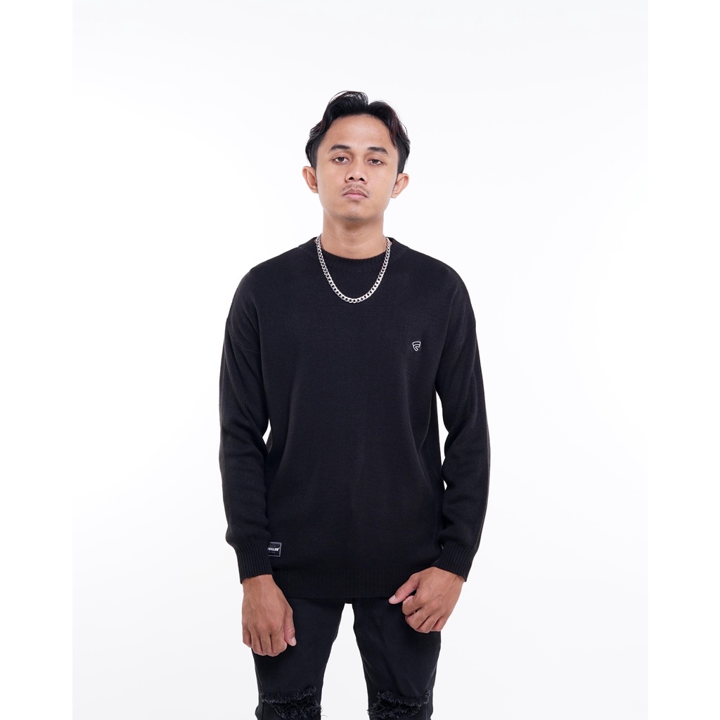 SWEATER CARDIGAN FRIDAY KILLER | FRAZIO KNIT BLACK