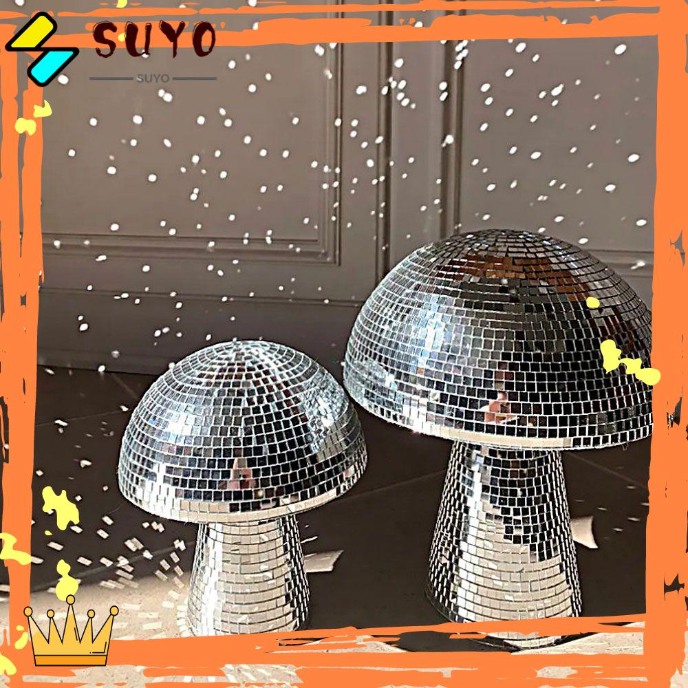 Suyo Bola Disko Jamur Silver Mushroom Disco DJ Lighting Refleksi Bar Dekorasi Panggung Untuk Pesta Pernikahan