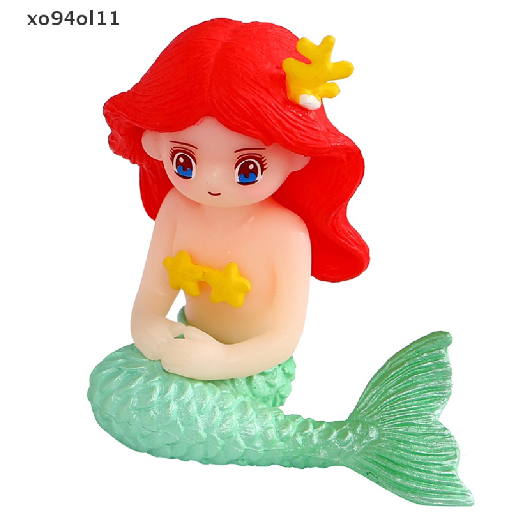 Xo 1Pc Lucu Kartun Mermaid Micro Landscape Kerajinan Plastik Diy Dekorasi Rumah OL