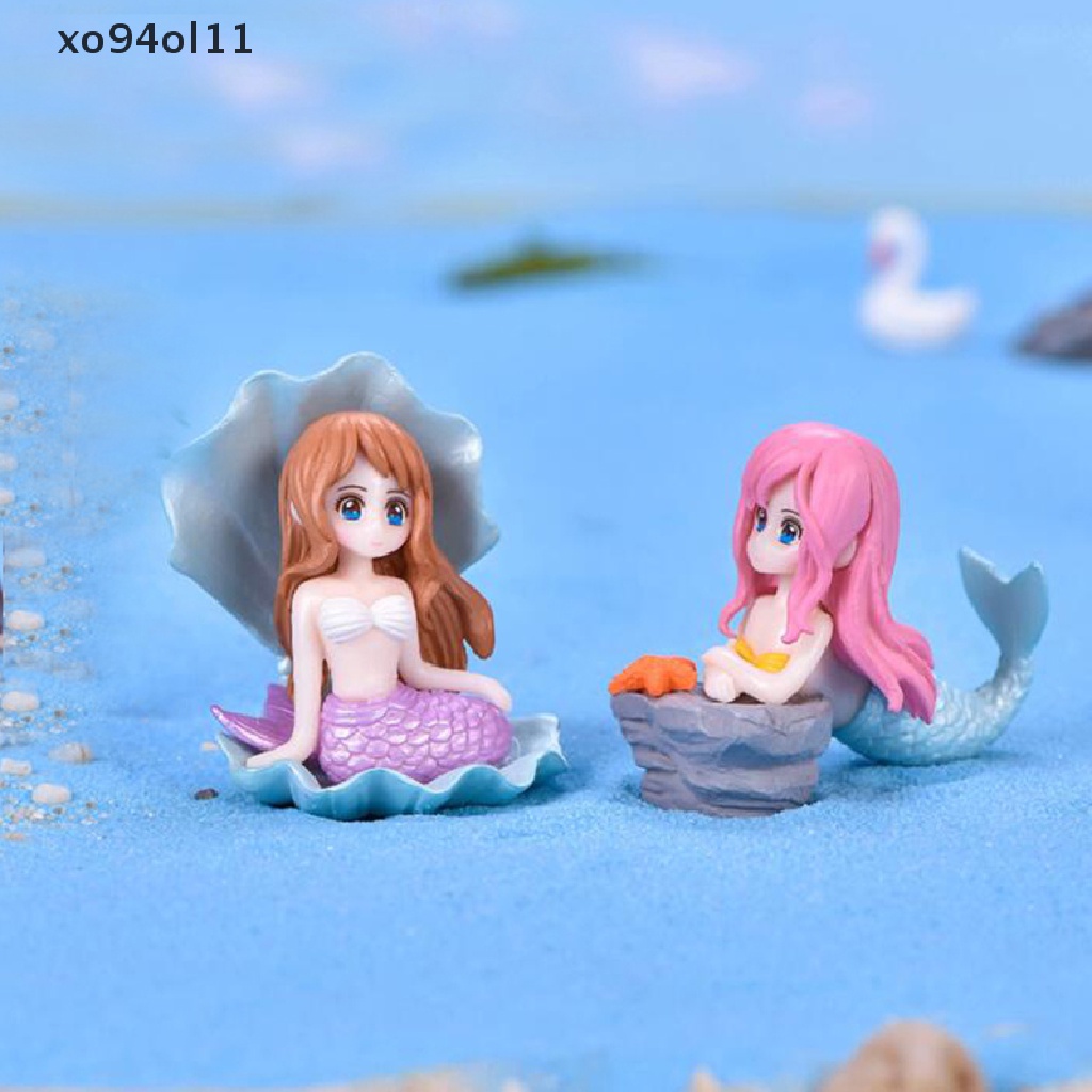 Xo Mermaid Mini Miniatur Peri Taman Hiasan Dekorasi Pot Craft Dekorasi Rumah Boneka OL