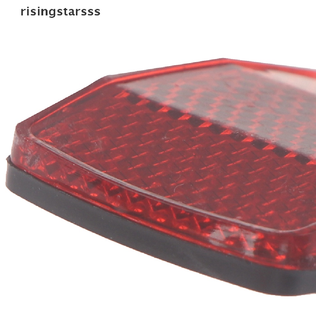 Rsid Span-new Sepeda Reflektor Plastik Reflektor Cahaya Ekor Peringatan Depan Belakang Tail Light Jelly