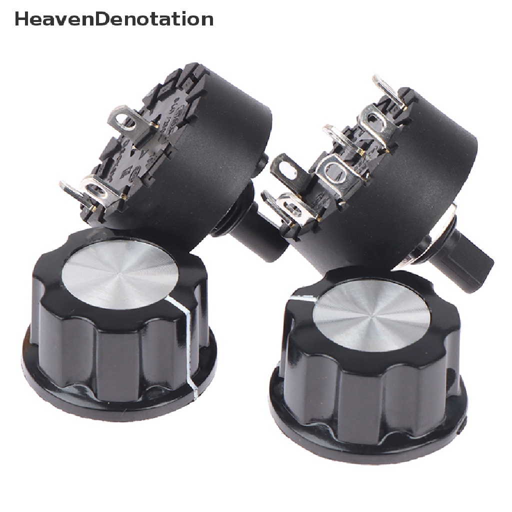 [HeavenDenotation] 1pcs 2 /3 /4 /5 /6 /7 /8 Gear Dengan Knob Cap Rotary Gear Switch 6A 250V Power Switch HDV