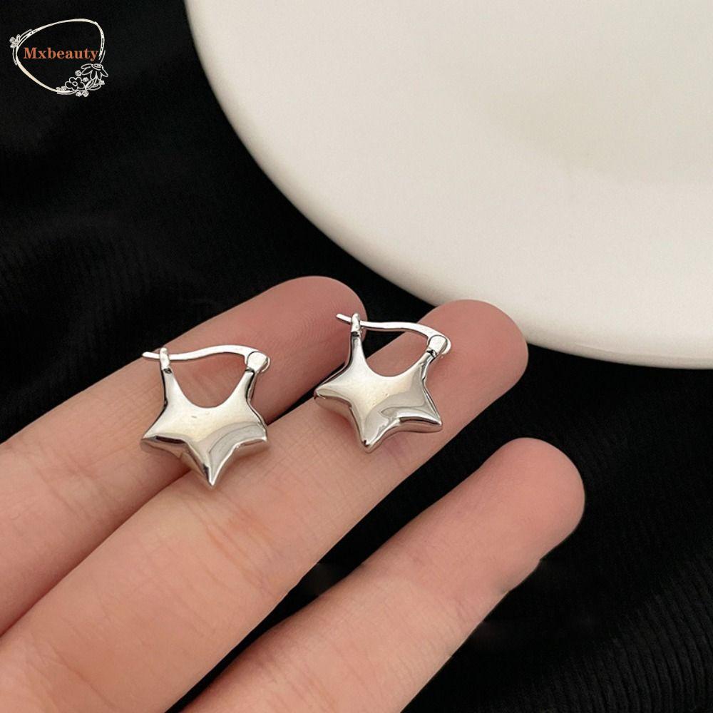 Mxbeauty Anting Bintang Elegan Menawan Trendi Temperamen Tembaga Sederhana Wanita Ear Stud