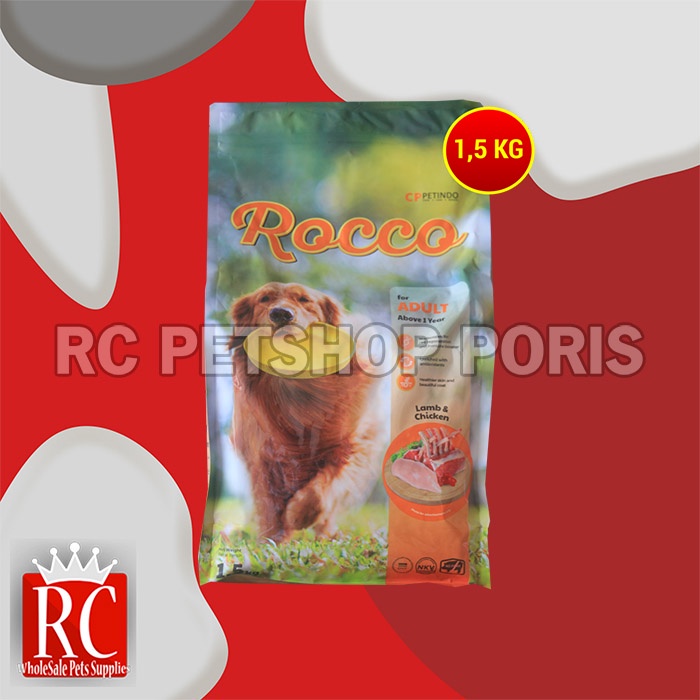 Makanan Kering Anjing Rocco Dry Dog food 1.5 KG Non pedigree