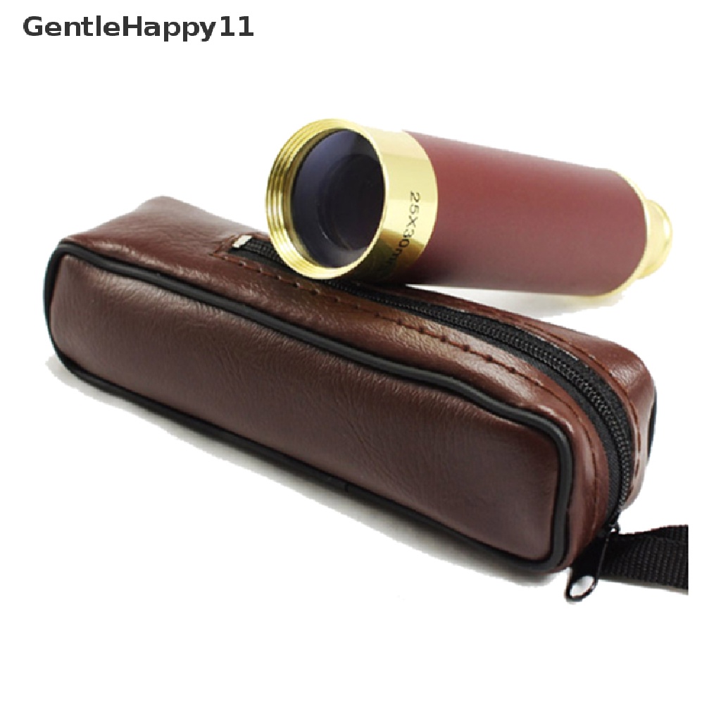 Gentlehappy 25x30mm Navy Monocular Telescope Monocular Pirates Spyglass Dan Tas Kulit  Id