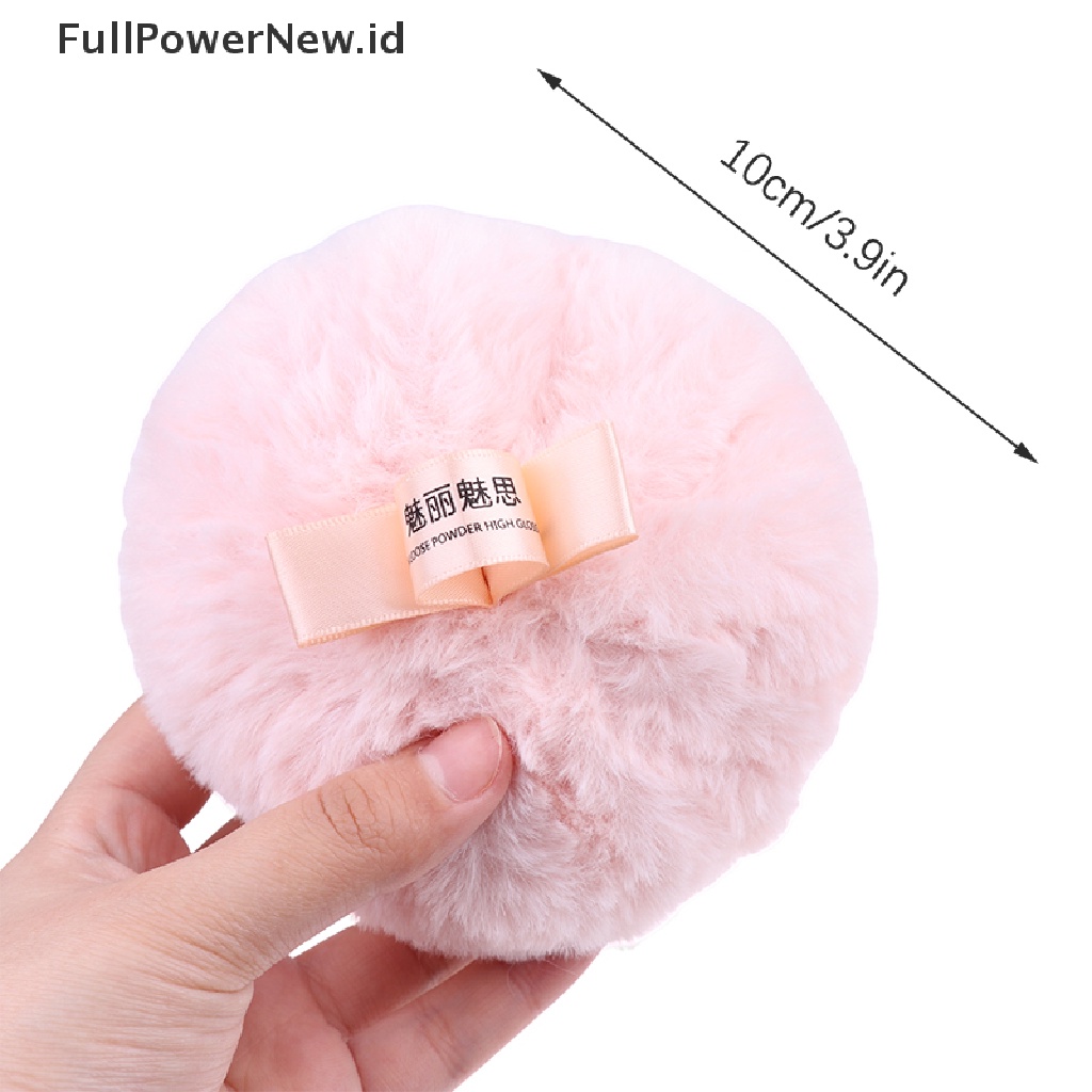 Power 1Pc Alas Bedak Makeup Besar Puff Bulat Loose Powder Puff Alat Kosmetik ID