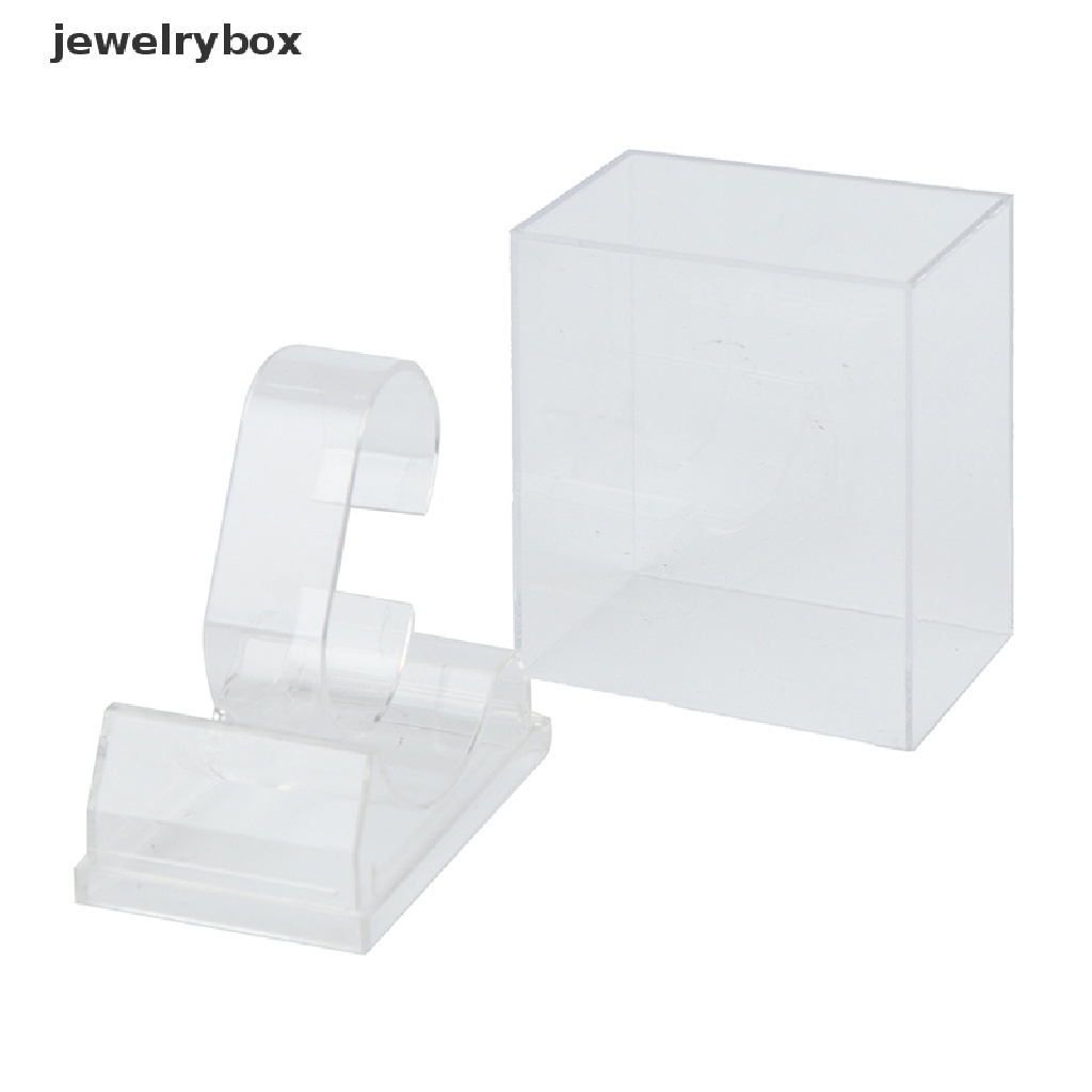 [jewelrybox] Tempat Penyimpanan Display Jam Tangan Plastik Case Transparan Smart Watch Kotak Pelindung Butik