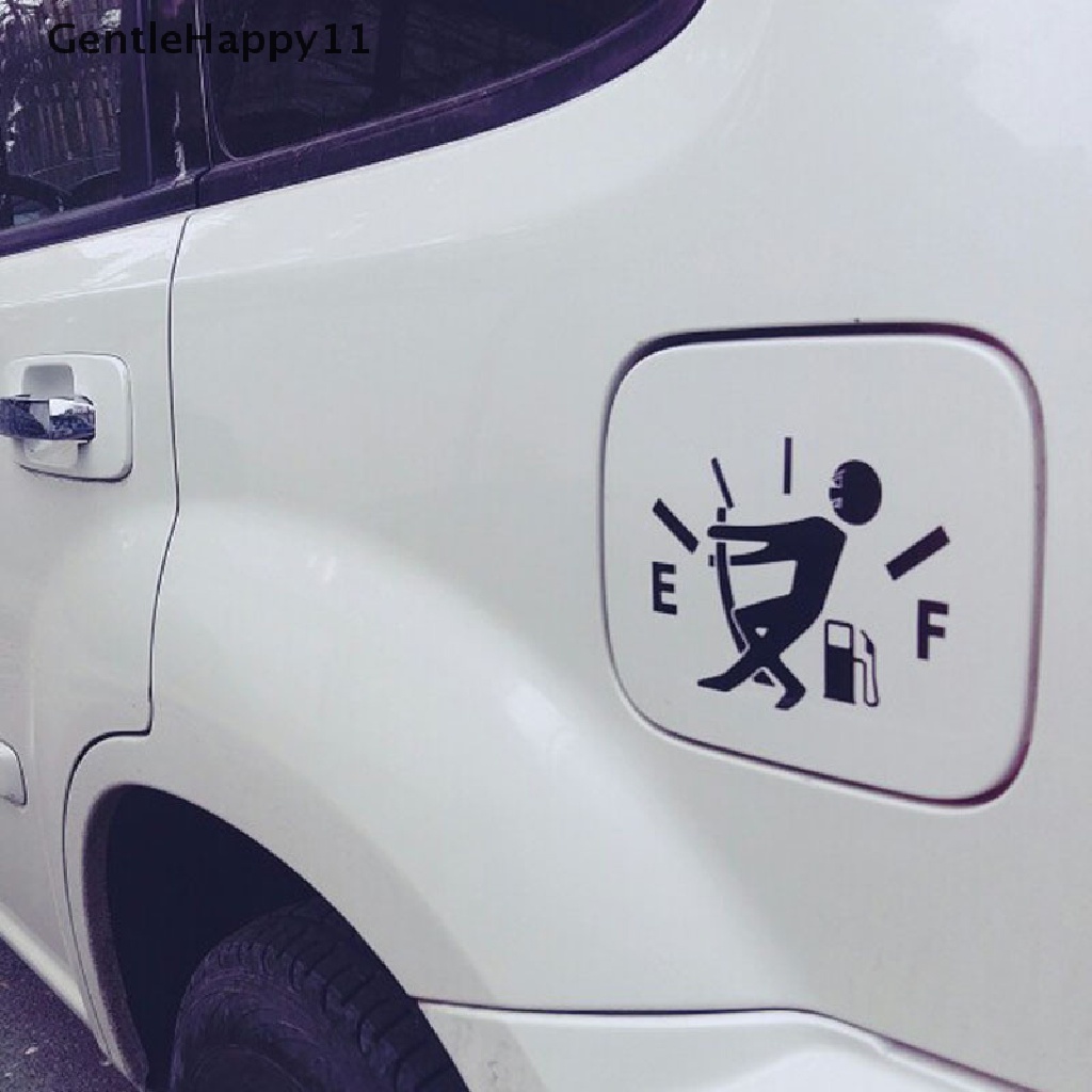 Gentlehappy Stiker Mobil 3d13 * 9.5cm Konsumsi Gas Tinggi Decal Fuel Gage Kosong Sticker id