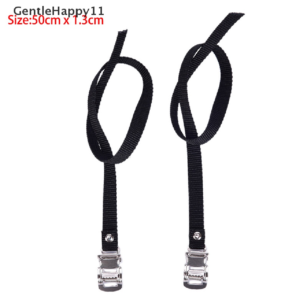 Gentlehappy 1pasang Cycle Pedal Non Slip Strap Sepeda Berputar Bersepeda Sepatu Ujung Casing Tali Ikat  Id