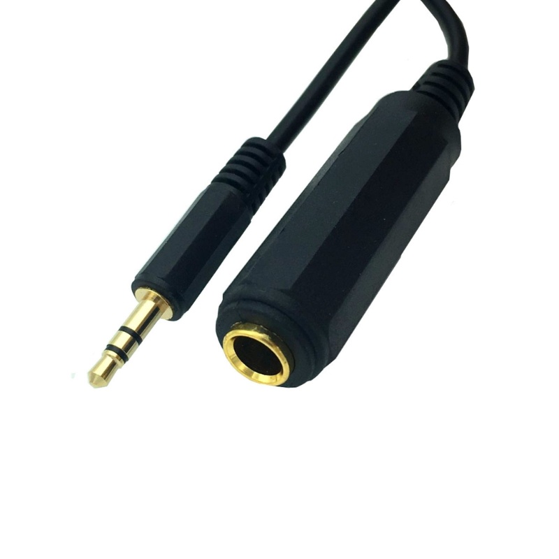 Cre Kabel Adapter Ekstensi 3.5mm Male to 6.35mm Female Untuk Perangkat 3.5mm/6.5mm Universal Campatibility Cord