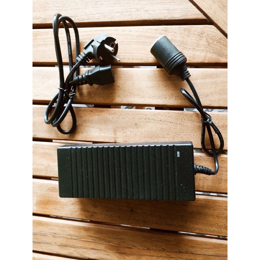 Hanaiso Kepala Adaptor Colokan Charger Mobil AC To DC 12V Power Supply Car Lighter Converter Adapter vacuum cleaner pompa angin compresor kompresor elektronik mobil ke rumah