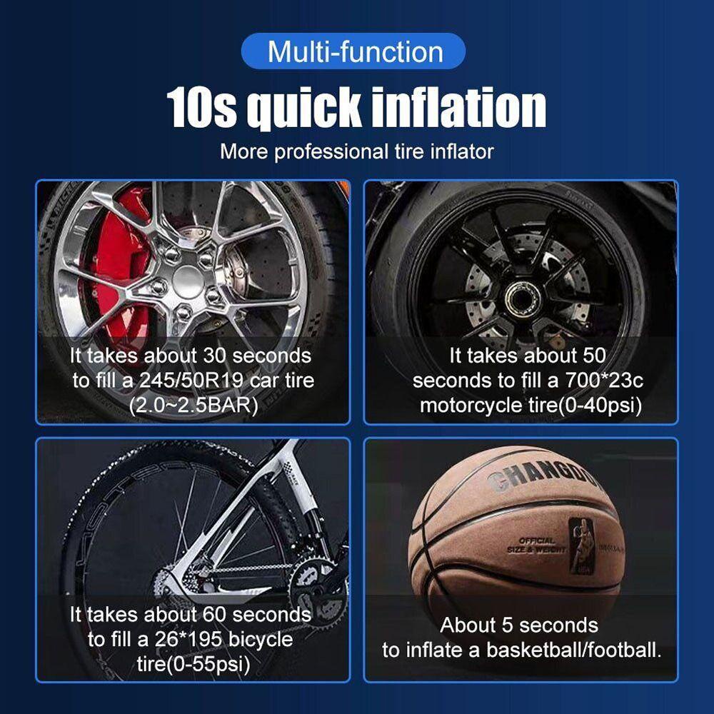 POPULAR Pompa Inflator Mobil Portable Auto LCD Display Tire Inflator