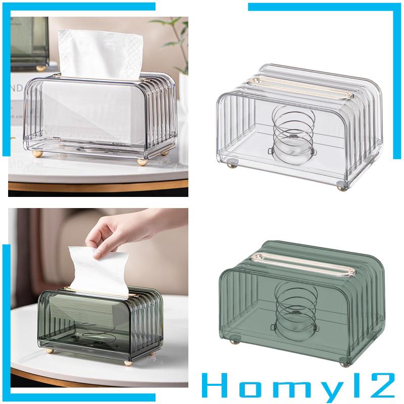 [HOMYL2] Kotak Tissue Cover Persegi Panjang Tempat Penyimpanan Tisu Modern Untuk Dekor Meja