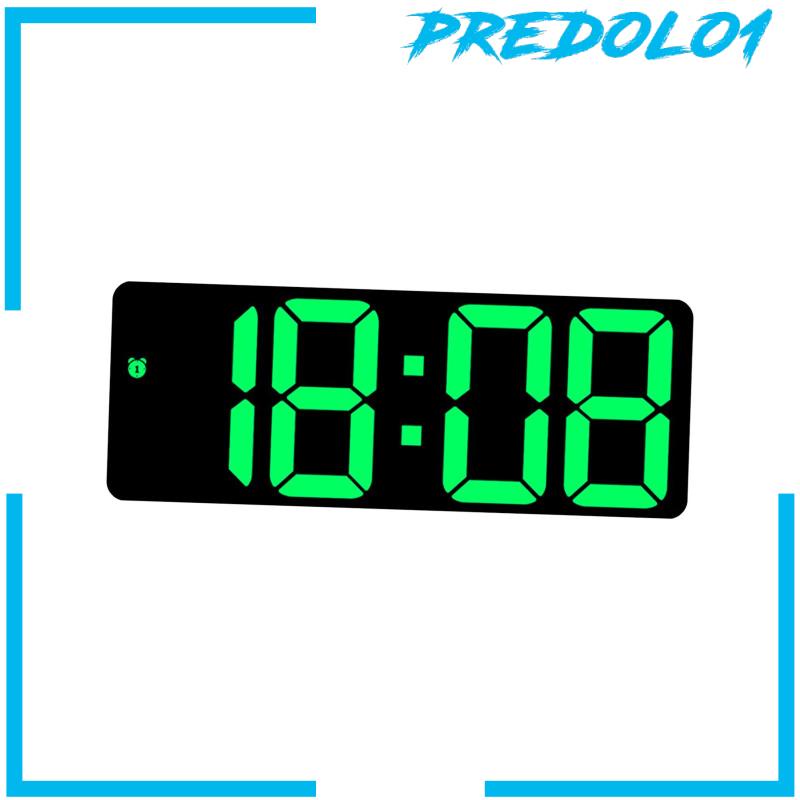 [Predolo1] Jam Dinding Digital Meja LED Desktop Alarm Clock Untuk Ruang Tamu Kantor Dewasa