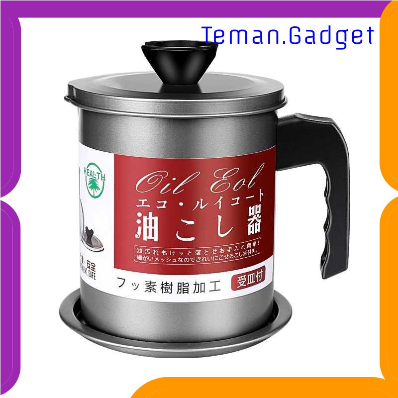 TG - DPR HEALTH Tempat Saringan Minyak Oil Strainer Pot Stainless Steel 1.4L - G2103