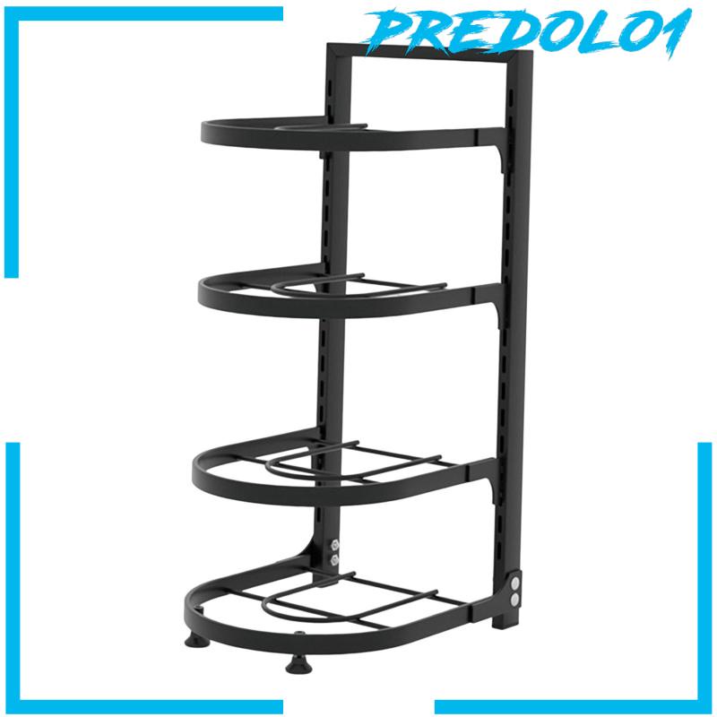 [Predolo1] Pan Organizer Multi Layer Rak Panci Untuk Organizer Cookware Stand Dapur Rumah