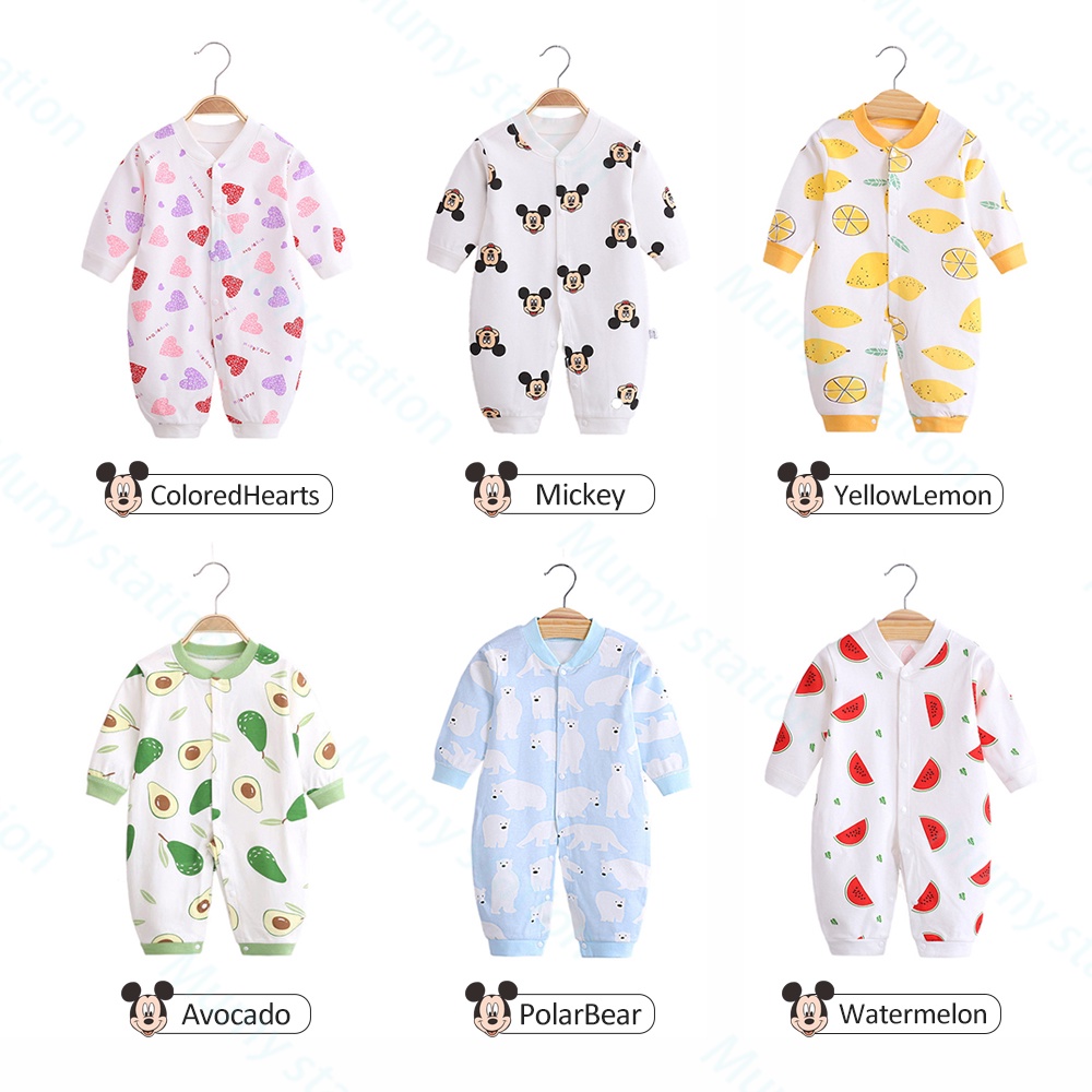 Mumystation Sleepsuit Romper Bayi Laki-laki Perempuan Jumper Bayi Piyama Bayi Newborn