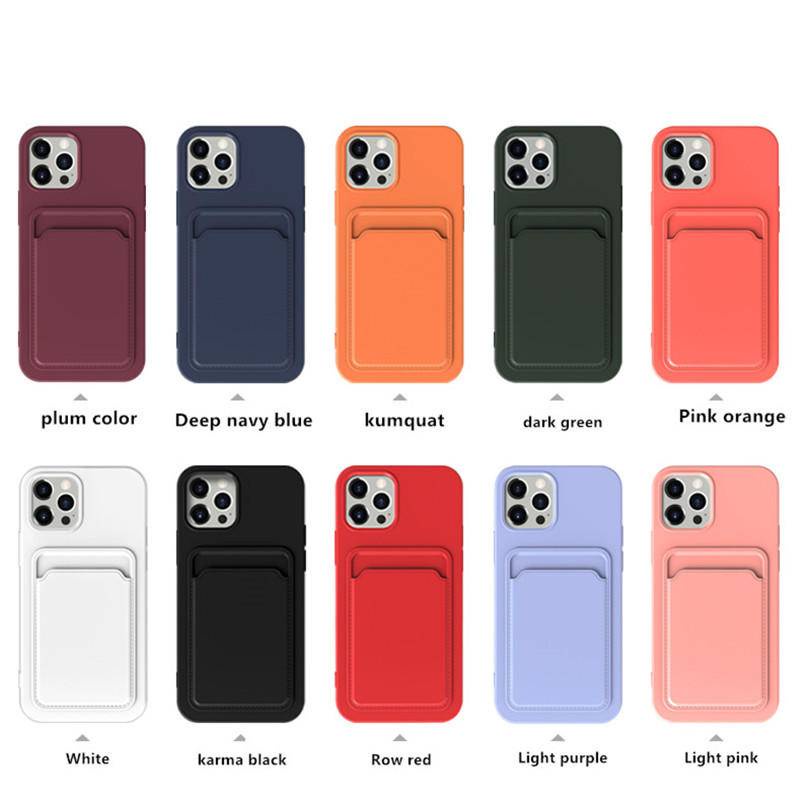 Card Holder Phone case Untuk iPhone X XS MAX XR 7 8 Plus SE 2022 2020 Dompet Soft Back Cover Shockproof case Untuk iPhoneX iPhoneXR