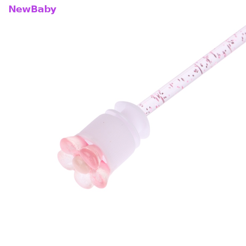 Newbaby 8pcs Tabung Tongkat Maskara Dengan Tabung Sikat Bulu Mata Motif Mawar Untuk Lash Extension ID