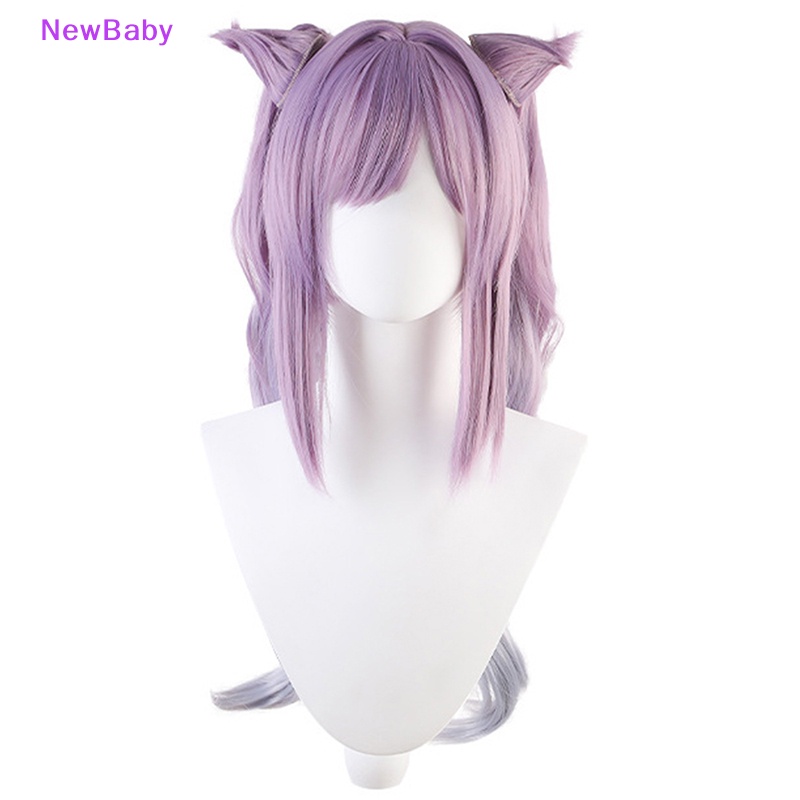 Newbaby Game Genshin Impact Venti Keqing Barbara Cosplay Wig Rambut Sintetis ID