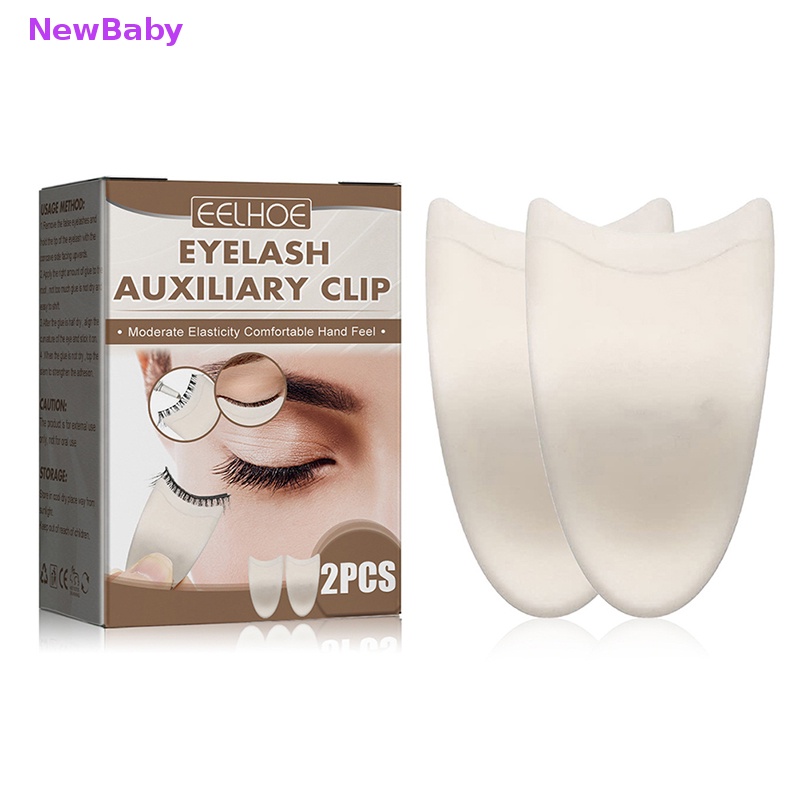 Newbaby 2Pcs Tempel Alat Kecantikan Bulu Mata Palsu Aplikator Eyelashes Clip Aids ID