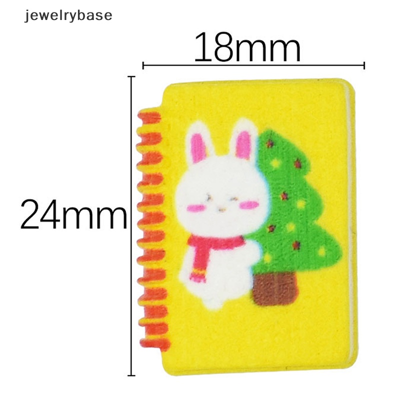 [jewelrybase] 10pcs/set Skala1Per12Rumah Boneka Miniatur Kelinci notebook Pretend Model Butik