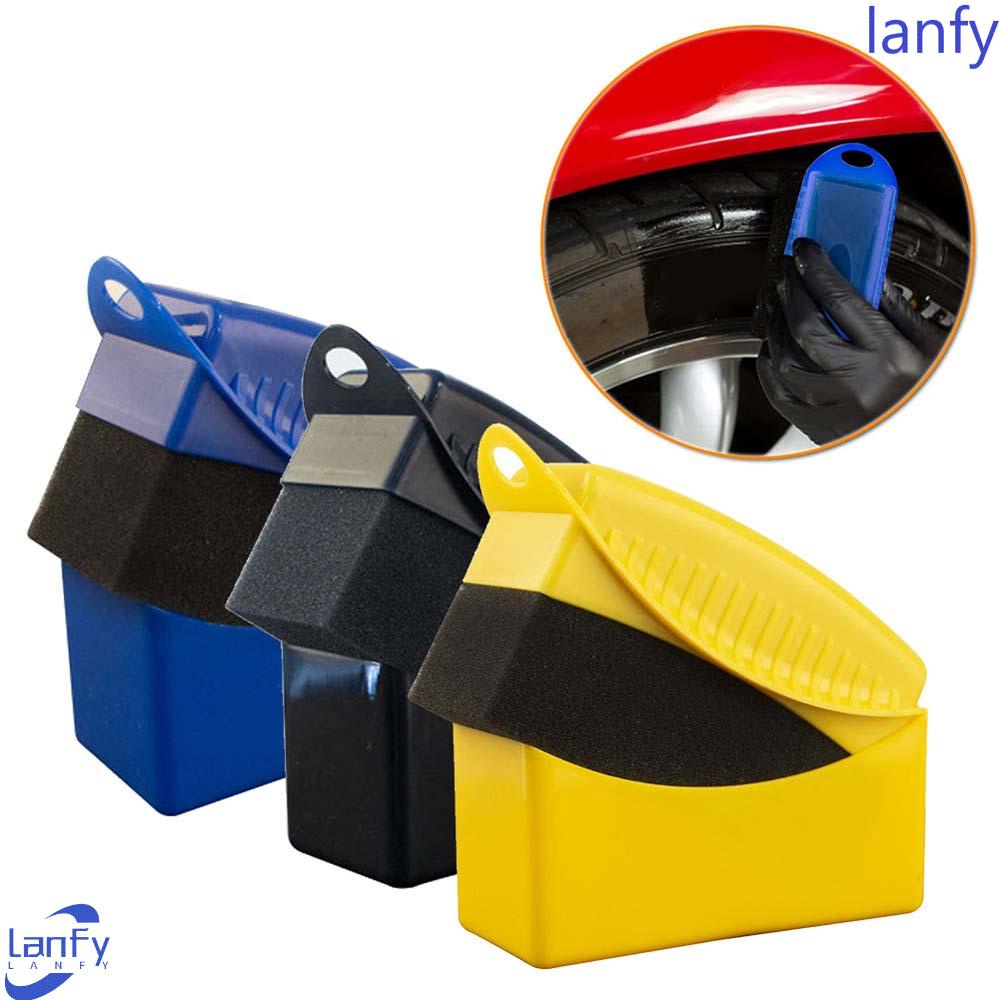 Lanfy Sikat Ban Roda Handheld PP Auto Cleaning Accessories Interior trim corners Spons Pembersih Poles