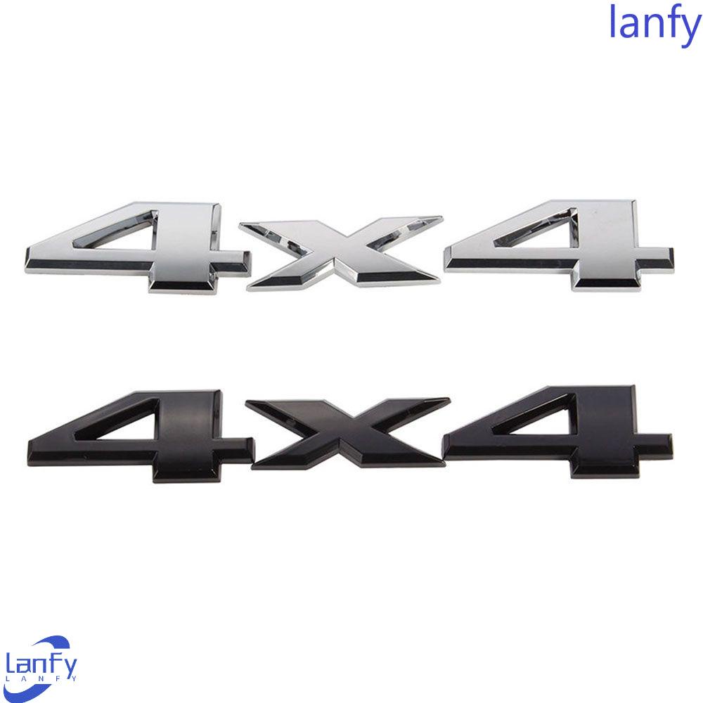 Lanfy Emblem Badge Silver 1PC 3D Motor Untuk SUV Truck Auto Decals