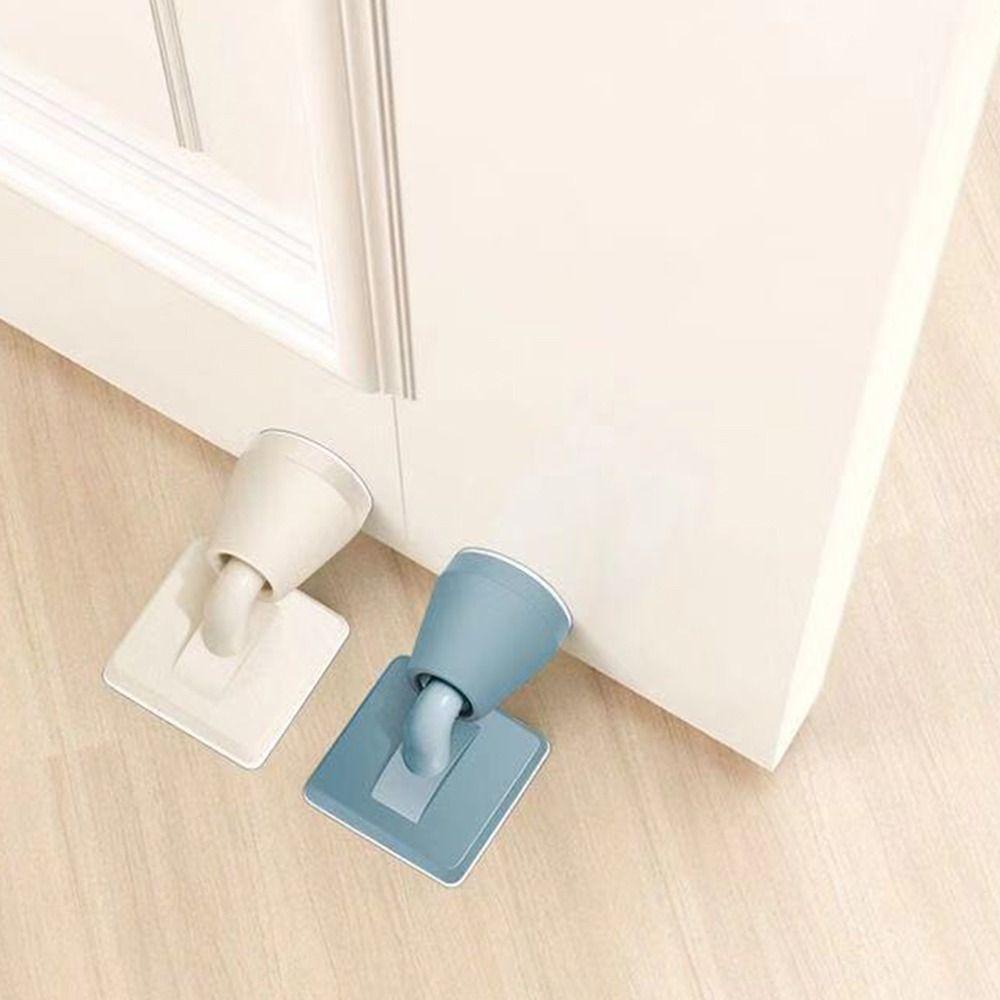 【 ELEGANT 】 Door Stopper Touch Mute Resistance Door Stop Colokan Pintu Gigi Gerbang Anti Bentur