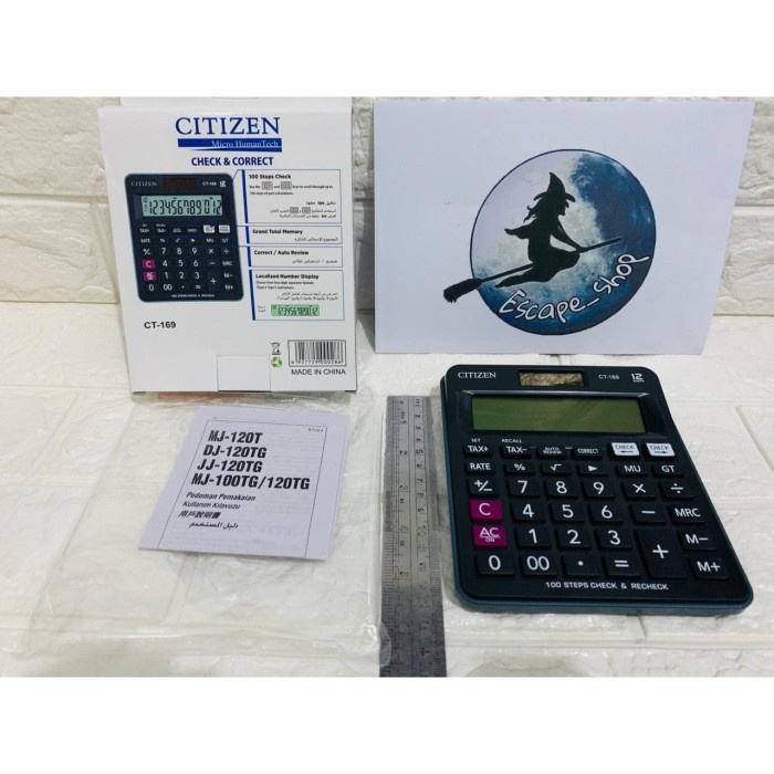 

KALKULATOR CITIZEN CT 169 - CALCULATOR TYPE CT - 169