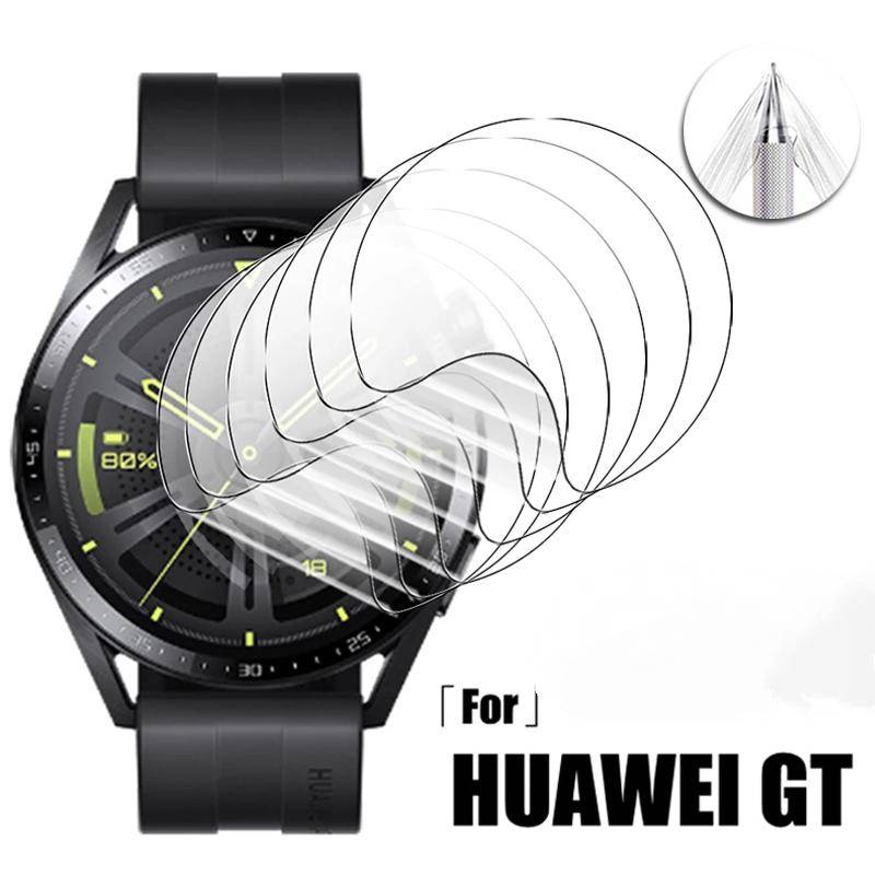 Untuk Huawei GT2 GT3 Pro 42mm 43mm 46mm Soft TPU Hydrogel Film Pelindung Layar Untuk Huawei Band Watch7 6 B6 B5 4 3 Fit 2 Pro Bukan Kaca