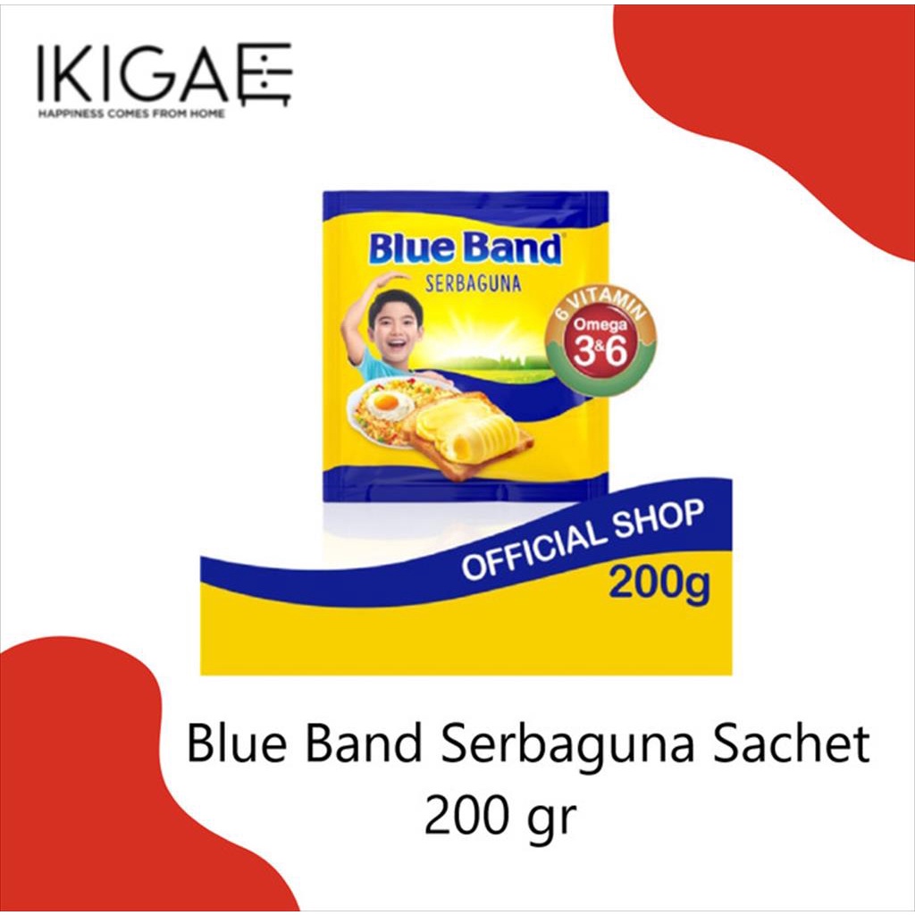 

BLUE BAND / BLUEBAND MENTEGA SERBAGUNA 200 GR SACHET ORIGINAL