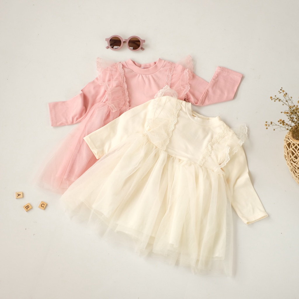 Balitakukids Baju Dres Anak Cewek Murah PHOEBE TILE EBV Baju Dress Gaun Pesta Tile Anak Perempuan Im