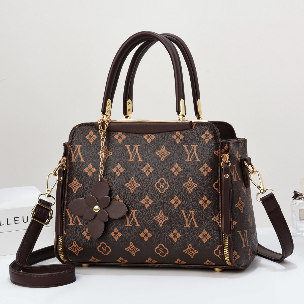 LX303606 Tas HANDBAG Motif Wanita Kekinian Ada Talpan + Gantungan Terbaru 1kg bisa 1 tas supplier tas import BQ3606 Termodis